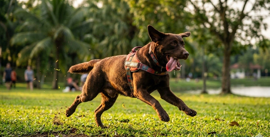 How to keep dogs joints healthy Labrador running in park